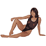 Glitter-Body-Stocking - PS322 - One size